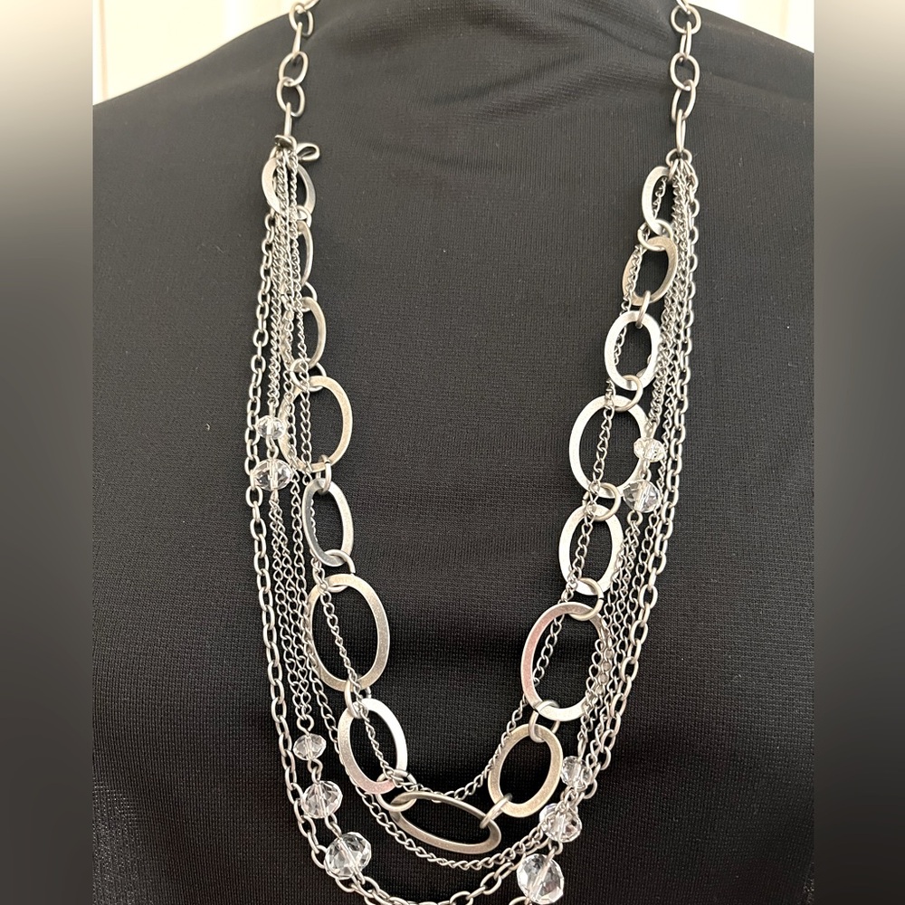 Cookie Lee 6 Multi-Strand layered necklace